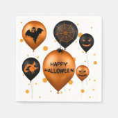 Happy Halloween Party Balloons Serviette (Vorderseite)