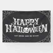 Happy Halloween Party Banner (Horizontal)