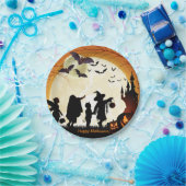 Happy Halloween Party Bats Pumpkins Papierplatte Pappteller (Party)