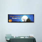 Happy Halloween Party Blue Moonlight Beängstigende Banner (Messeveranstaltung)