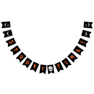 Happy Halloween Party Dekor Spooky Time Banner