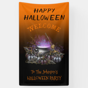 Happy Halloween Party Dekoration Custom Welcom  Banner