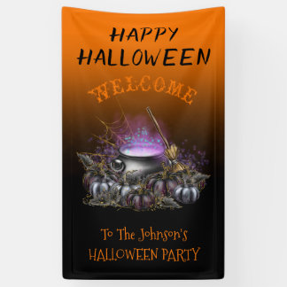 Happy Halloween Party Dekoration Custom Welcom  Banner