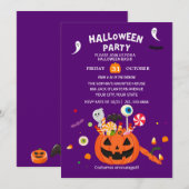 Happy Halloween Party Einladung (Vorne/Hinten)