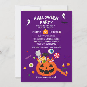 Happy Halloween Party Einladung