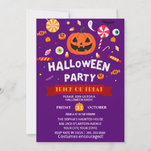 Happy Halloween Party Einladung
