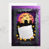 Happy Halloween Party Einladung #9 (Vorne/Hinten)