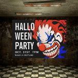 Happy Halloween | Party Einladung Beängstigend Clo Postkarte<br><div class="desc">Happy Halloween | Party Einladung Beängstigend Clown</div>