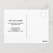 Happy Halloween | Party Einladung Beängstigend Clo Postkarte (Rückseite)