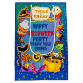 Happy Halloween Party gefüllt mit Trick oder Lecke Mittlere Geschenktüte (Rückseite)