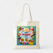 Happy Halloween Party gefüllt mit Trick oder Lecke Tragetasche (Rückseite)