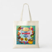 Happy Halloween Party gefüllt mit Trick oder Lecke Tragetasche (Rückseite)