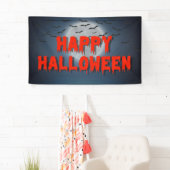 Happy Halloween Party gotisch gruselig rotes Blut Banner (Insitu)