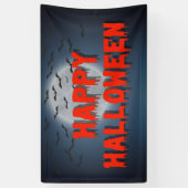 Happy Halloween Party gotisch gruselig rotes Blut Banner (Vertikal)