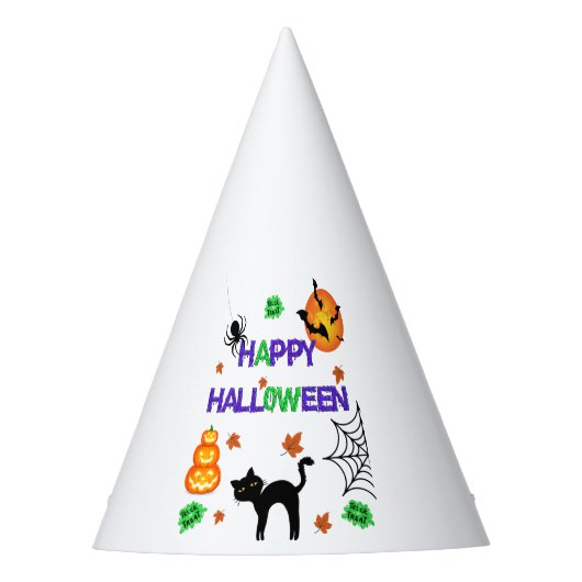 Happy Halloween Party Hat Partyhütchen (Vorderseite)