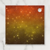 Happy Halloween Party Hexe Ghost Orange Geschenkanhänger (Rückseite)