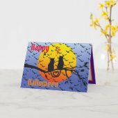 Happy Halloween Party Karte (Gelbe Blume)