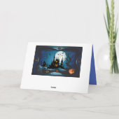 Happy Halloween Party "Leckerei oder Trick" Karte (Rückseite)