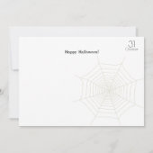 Happy Halloween Party "Leckerei oder Trick" Karte (Rückseite)