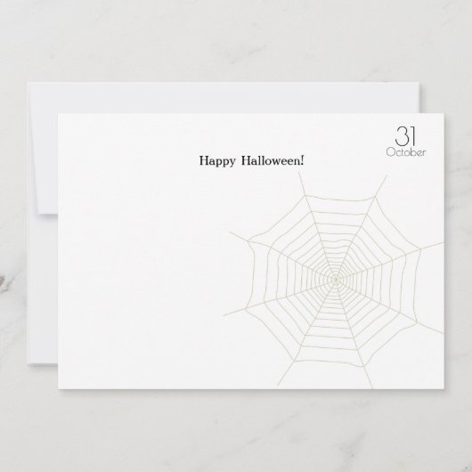 Happy Halloween Party "Leckerei oder Trick" Karte (Rückseite)