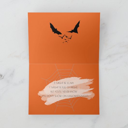 Happy Halloween Party "Leckerei oder Trick" Karte (Innenseite)