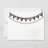 Happy Halloween Party "Leckerei oder Trick" Karte (Rückseite)