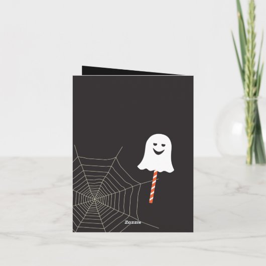 Happy Halloween Party "Leckerei oder Trick" Magisc Einladung (Rückseite)