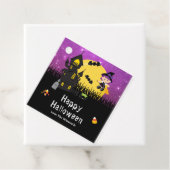 Happy Halloween Party Lila Geschenkanhänger (Beispiel)