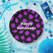 Happy Halloween Party Lila Ghost Pappteller (Party)