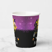 Happy Halloween Party Lila Pappbecher (Links)