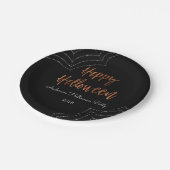 Happy Halloween Party Moderne Halloween-Teller Pappteller (Schrägansicht)