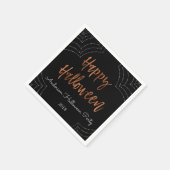 Happy Halloween Party Modernes Halloween Napkins Serviette (Ecke)