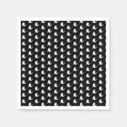 Happy Halloween Party Niedlich Ghost Serviette (Vorderseite)