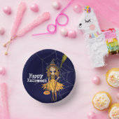 Happy Halloween Party niedliche Mädchen Pappteller (Party)