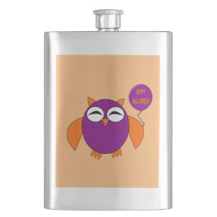 Happy Halloween Party Owl Flaschen Flachmann