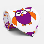 Happy Halloween Party Owl Krawatte (Gerollt)