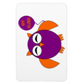 Happy Halloween Party Owl Magnet (Vertikal)