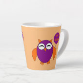 Happy Halloween Party Owl Milchtasse (Rechte Ecke)