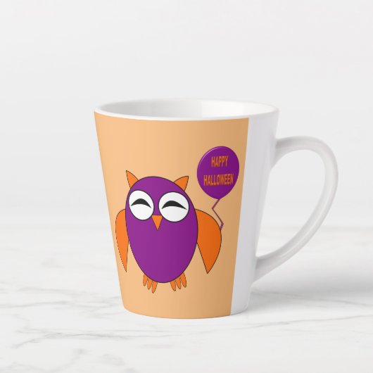 Happy Halloween Party Owl Milchtasse (Rechts)