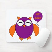 Happy Halloween Party Owl Mousepad (Mit Mouse)
