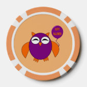 Happy Halloween Party Owl Pokerchips (Rückseite)