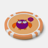 Happy Halloween Party Owl Pokerchips (Einzeln)