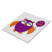 Happy Halloween Party Owl Tile Fliese (Seite)