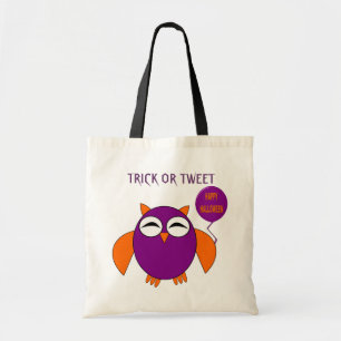 Happy Halloween Party Owl Trick oder Tweetete Cust Tragetasche