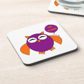 Happy Halloween Party Owl Untersetzer (Linke Seite)