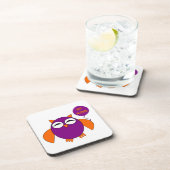 Happy Halloween Party Owl Untersetzer (Rechte Seite)