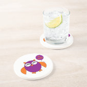 Happy Halloween Party Owl Untersetzer (Seite)