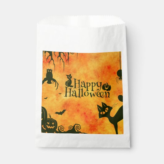 Happy Halloween Party Paper Fevor Bags Geschenktütchen (Vorderseite)