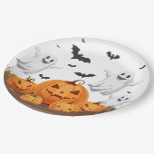 Happy Halloween Party Pappteller (Schrägansicht)