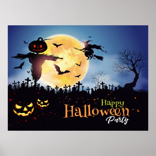Happy Halloween Party Poster (Vorne)